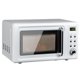 thumbnail image 2 of Horno Microondas Retro de Encimera 20 L 700 W Compacto con 5 Micro Potencias Función de Descongelación para Casa Oficina Blanco, 2 of 10