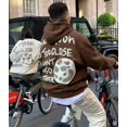 thumbnail image 4 of XINQIHANG Men's Hoodie Hip Hop Pullover Sweaters for Teenagers, 4 of 4
