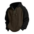 thumbnail image 4 of Knit Hooded Sweatshirt Casual Pullover Soft Comfortable Long Sleeve Zipper Jacket For Fall Winter Outdoor, 4 of 4