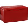 Skyline Furniture - Vinyl Storage Bench, Red