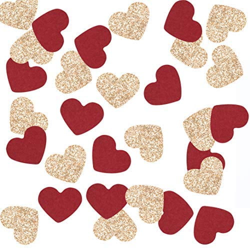 Event Silver Sparkle Hearts Table Confetti Contains Heart Cutouts for Party 
