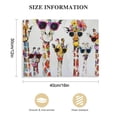 thumbnail image 3 of JEUXUS Funny Animals Canvas Wall Art Decor Lovely Giraffes Family Cartoons Painting Prints Picture Framed Stretched Wall Decoration Bedroom Kids Nursery Room Gift (Cute giraffe), 3 of 6