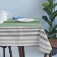 thumbnail image 4 of Sage Green Stripes Table Cloth Waterproof Tablecloths, Modern Spring Abstract Striped Tablecloth Dining Table Cover for Kitchen Party Tabletop Outdoor, Rectangle Tablecloth 60x120 Inch, 4 of 9