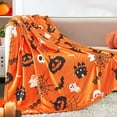 thumbnail image 2 of Eliaeconx Halloween Blanket, 40x51 Inches Themed Flannel Throw, Spooky Party Bed Sofa Blanket, Warm Decor for Home, Movie Night, Festival, 2 of 6