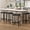 Black, variant on Kicctian Bar Stools Set of 4 – 24" Counter Height Leather Barstools with Irregular Legs, Compact for Small Spaces, Kitchen Home Bar Dining Room, Caramel,Brown