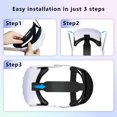 thumbnail image 5 of Adjustable VR Headset for Meta Quest 3 & 3S - Comfortable, Replaceable, Head Strap - VR Accessories for Enhanced Immersive Experience-White, 5 of 6