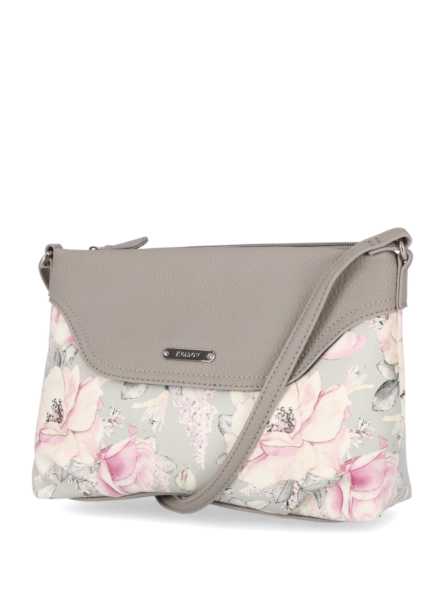 Koltov Vegan Leather Ruby Crossbody, Bonita Floral/Elephant