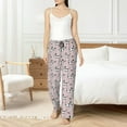 thumbnail image 5 of Uemuo Dachshund Dog Puppy Pattern Women's Wide Leg Palazzo Lounge Pants with Pockets Light Weight Loose Comfy Casual Pajama Pants-X-Large, 5 of 9