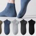 thumbnail image 2 of TELOLY Cotton Socks for Men,Soft and Delicate Ankle Socks,Won’T Shrink Socks for Men 9-12,Coffee, 2 of 2