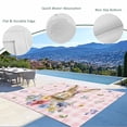 thumbnail image 3 of Bunny Easter Outdoor Rug 3x5 Ft - Reversible Patio Rug Outdoor Camping Rugs, Pink Plaid Spring Floral Pastoral Washable Indoor Outdoor Area Rugs, Non-Slip Outdoor Carpet Runner for Deck/Porch, 3 of 8