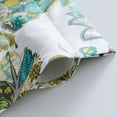 thumbnail image 5 of DriftAway Layla Room Darkening Valance for Kitchen Classic America Style Floral Leaves 18 Inch Length Valance for Living Room Bedroom Rod Pocket Window Treatment 52x18 White Seafoam Gray 2 Pack, 5 of 8
