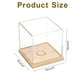 thumbnail image 2 of Vitrina para Béisbol con Base Redonda de Madera, Soportes de Béisbol Acrílicos Transparentes, Madera/Transparente, 2 of 6