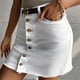thumbnail image 2 of Gibobby faldas deportivas para mujer sólido elegante y a la moda para mujer(Blanco, S), 2 of 5