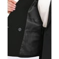 thumbnail image 5 of INSPIRE CHIC Double Breasted Blazer for Women's Notched Lapel Long Sleeve Work Office Suit Jackets XS Black, 5 of 6