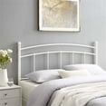 thumbnail image 3 of Modway Abigail King Modern Style Powder Coated Iron Headboard in White, 3 of 7