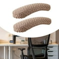 thumbnail image 6 of deevoka 2Pcs Office Chair Armrest Covers Armchair Arm Covers Elastic Slipcovers Washable Khaki, 6 of 9