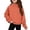 R556/Orange, variant on Vividxx Sweatshirts For Girls Cozy Long Sleeve Sweatshirt With Pocket Fall Winter High Neck Pullover Shirt For Kids Lightweight Trendy Fashion 9-10 Years