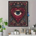 thumbnail image 4 of Qisvanset All-Seeing Eye Heart Canvas Print 15.75x11.81 Inches, 4 of 8