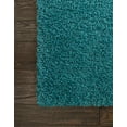 thumbnail image 7 of Unique Loom Solid Shag Collection Area Rug (2' 7" x 19' 8" Runner Deep Aqua Blue), 7 of 7