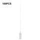 thumbnail image 1 of Paquete de 100 etiquetas de identificación antirrobo con bloqueo para cables, etiquetas de seguridad desechables blancas, 1 of 8