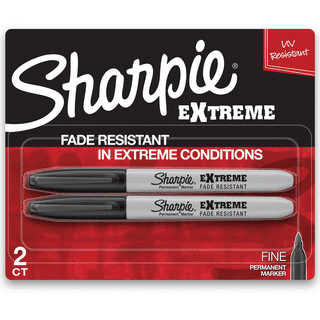 Sharpie Oil-Based Paint Marker, Extra Fine Point, Black Ink,Pack of 6