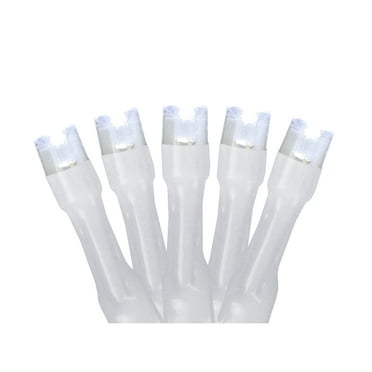 Northlight Battery Operated LED Christmas Lights - Pure White - 9.5' White Wire - 20ct