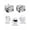 White Black, variant on Chinese Toaster Cover 4 Slice, Large Kitchen Appliance Covers, Black White Tree Flowers Traditional Ink Painting Toaster Oven Cover with Loop, Bread Machine Cover Polyester Dust Cover Protection