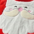 thumbnail image 5 of Baby Christmas Outfit My First Christmas Baby Girl Boy Outfit Footed Romper Santa Hat 2Pcs, 5 of 8