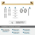 thumbnail image 5 of Amerock Appoint Champagne Bronze 18 inch (457mm) Towel Bar, 5 of 8