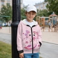 thumbnail image 5 of Chririnla Flower Cute Axolotl Fuzzy Hooded Pullover for Youth and Teen Girls - Fuzzy Sweatshirts for kid Trendy Fall Top for School and Casual Outerwear, 5 of 7