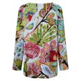 thumbnail image 5 of Camiseta holgada de manga larga con cuello redondo y paisaje natural de animales con estampado 3D para mujer Fridja  hkj2625, 5 of 5