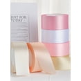 thumbnail image 4 of Rollo de 25 yardas de cinta de satén de 4 cm, material de rosas para manualidades, cinta hecha a mano para Navidad, Halloween, bodas, cumpleaños, fiestas, envoltura de regalos, 4 of 5
