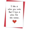 thumbnail image 1 of Tarjeta de San Valentín Qiyepbro Sweet for Him Her con sobre, 1 of 8