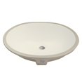 thumbnail image 3 of 19 1/2" Ticor S640 Belfast Series Ceramic Undermount Oval Vanity Sink, 3 of 5