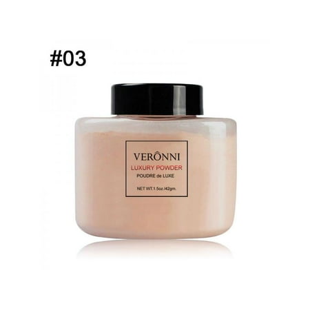 VICOODA Loose Powder Long Lasting Oil Control Whitening Concealer Powder Mineral Makeup Face Foundation (Best Long Lasting Powder Foundation)