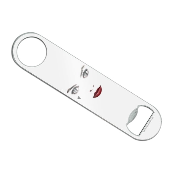 Birds of Prey Harley Quinn Red Lips Stainless Steel Vinyl Covered Flat Bartender Speed Bar Bottle Opener