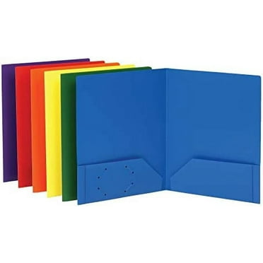 Oxford 57701 0.5 in. Capacity Twin-Pocket Folders with 3 Fasteners ...