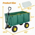thumbnail image 4 of CQSXDA Versatile Steel Dump Garden Cart with Removable Liner and Side Panels, Perfect for Outdoor Lawn and Landscaping Projects, 4 of 7