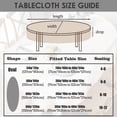thumbnail image 4 of Modern Oval Tablecloth for Oval Table Waterproof Table Cloths for Dining Room Indoor Outdoor Home Decorative Table Cloth-60x120in, 4 of 6
