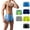 Muti/6pack, variant on Yuyangdpb Men's Pouch Underwear Trunks Performance Boxer Briefs Short-leg Muti/6pack S