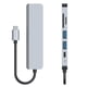 thumbnail image 3 of Base de expansión compatible con HDMI 6 en 1 Adaptador de concentrador USB 3.0 para portátiles Tablet Ipad Ehuebsd Para estrenar, 3 of 4