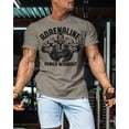 thumbnail image 3 of Gymish Adrenaline Workout T-Shirt for Men – Motivational Gym Tee, Funny Lifting Fitness Shirt, Warm Grey, Medium, 3 of 6