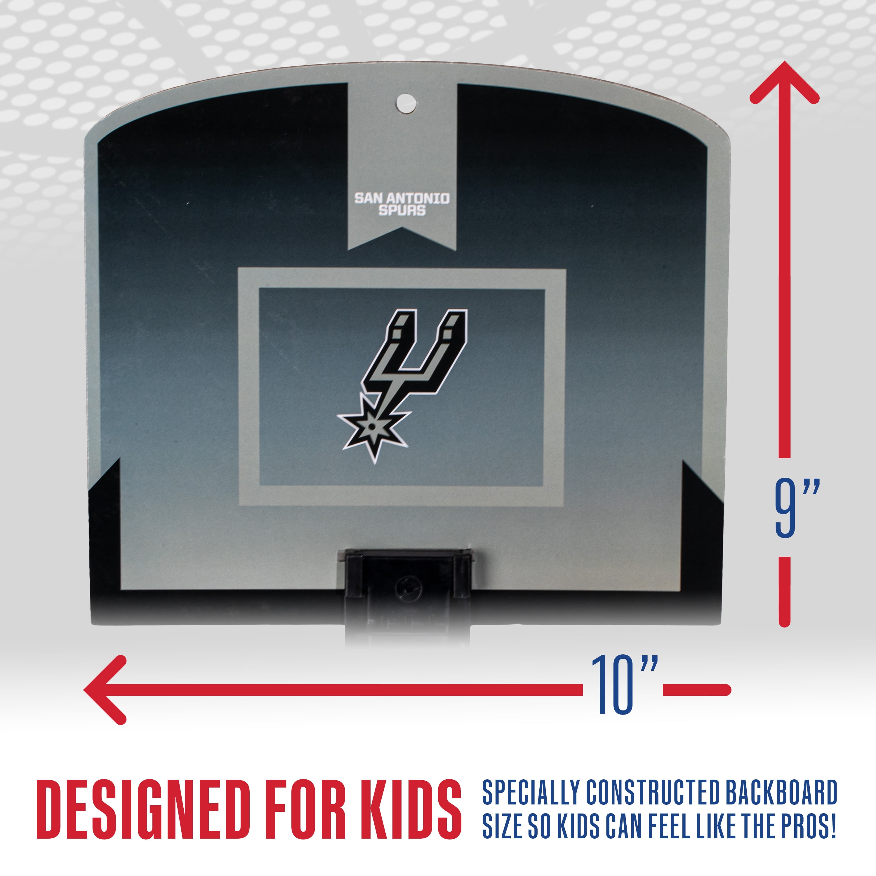 Franklin Sports NBA San Antonio Spurs Mini Over the Door Basketball Hoop - Kids Indoor Mini Basketball Hoop with Basketball - NBA Fan Shop Mini Hoop for Bedroom + Office - Over the Door Mini Hoop Set