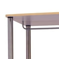 thumbnail image 4 of Household Essentials Modern Laundry Center with Wheels, 6 Load Capacity, Steel Frame, 3 Washable Linen Bags, MDF Shelves with Hanging Bar, Easy Twist-On Assembly, Light Ash Wood Grain Laminate, 4 of 6