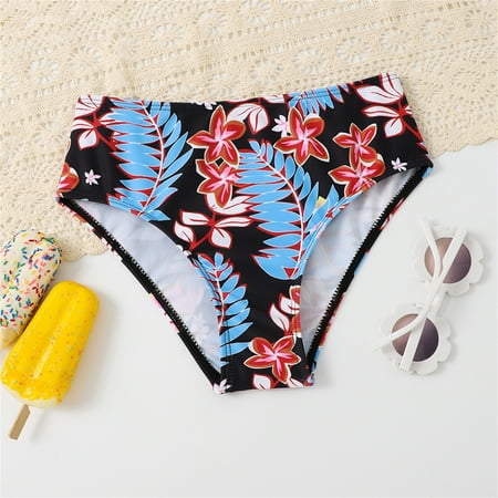 

kpoplk Girls Swimsuit Kids Toddler Baby Girls Spring Summer Print Cotton Sleeveless Vest Shorts Holiday Beach Kids Swimsuits(Pink)