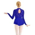 thumbnail image 2 of Aislor Women's Girls Ballet Dance Dress Lace Long Sleeve Figure Ice Skating Dress Leotard Dancewear, 2 of 7