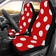 thumbnail image 1 of Juego de 2 Fundas para Asientos de Coche ABPHQTO Círculo Blanco Rojo, 1 of 3