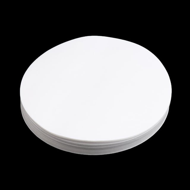 Paquete de 100 círculos de papel de filtro cualitativo sin cenizas de laboratorio de 15 cm 15cm Cola Papel de laboratorio cualitativo
