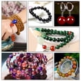 thumbnail image 5 of 200pcs 6mm White Howlite Beads Semi Precious Beads Round Smooth Gemstones Spacer Beads Elastic Thread Plastic Bead Containers for Bracelet Necklace, 5 of 5