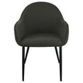 thumbnail image 4 of Emma Fabric Upholstered Dining Arm Chair Charcoal (Set of 2), 4 of 13